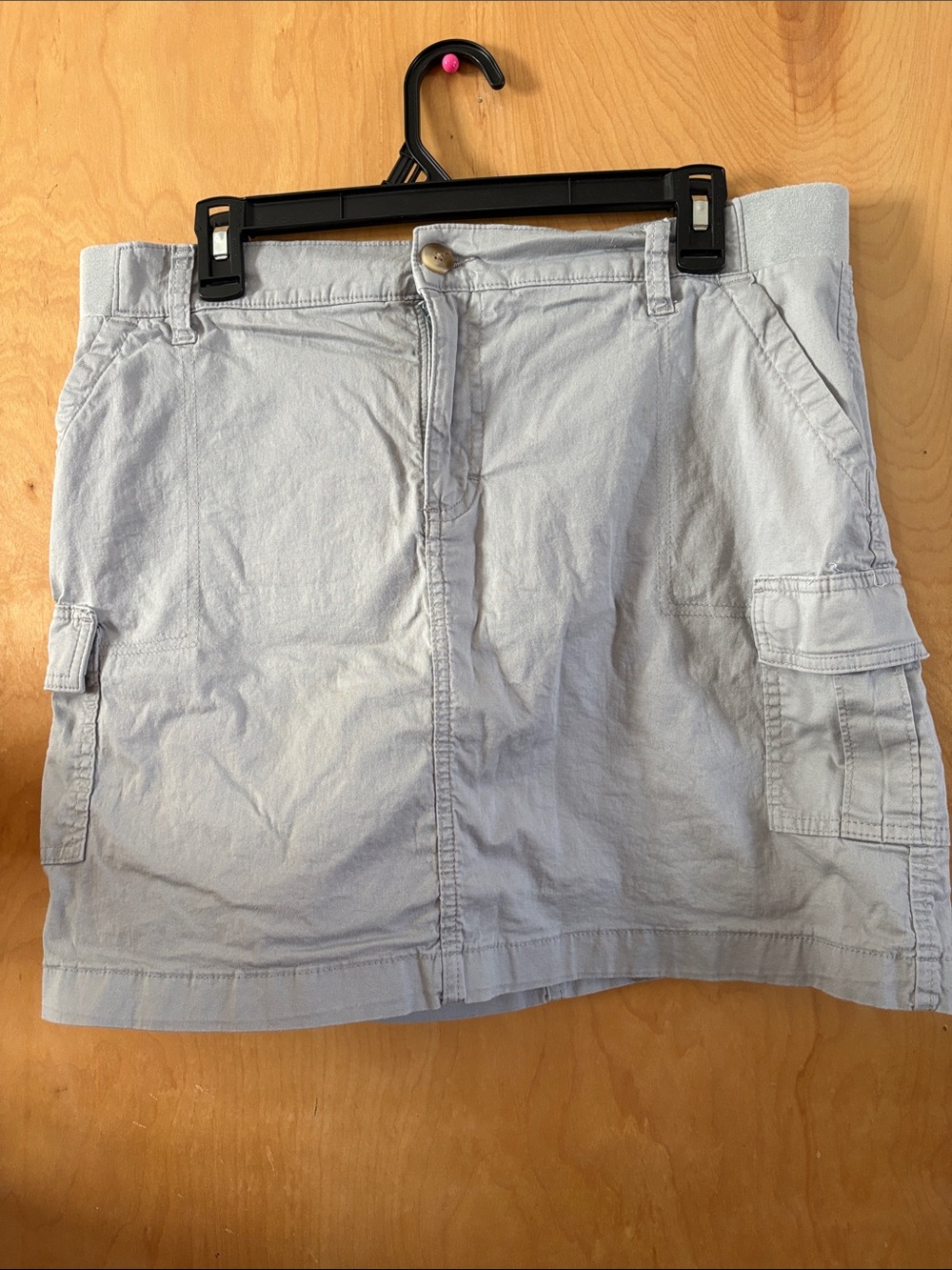 Lee Light Gray Cargo Mini Skort